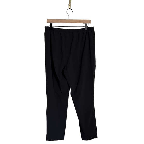 NIC + ZOE Tech Stretch Relaxed Ankle Pants Black Size 12 Slim Straight Leg - Picture 8 of 10